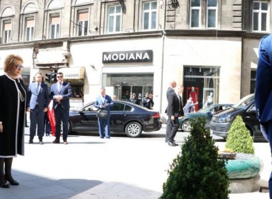 Polaganjem cvijeća kod Vječne vatre Matviyenko počela službenu posjetu BiH