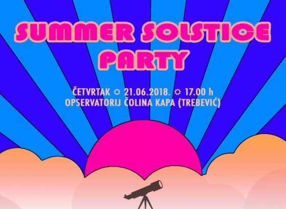 Astronomsko društvo Orion poziva vas na Summer Solstice Party