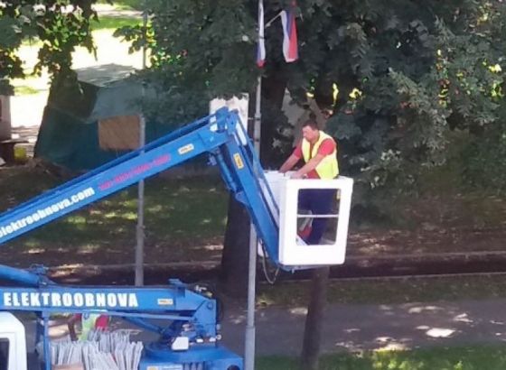 Na ulicama Banje Luke postavljene ruske zastave