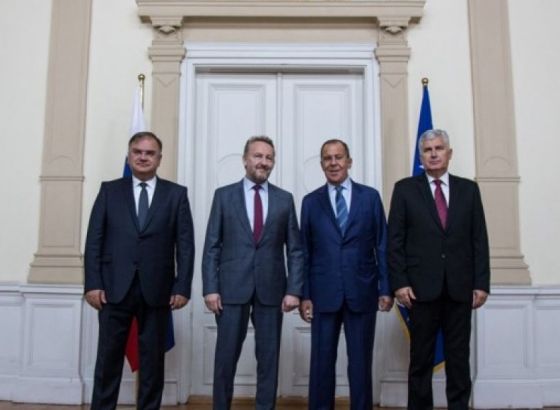 Članovi Predsjedništva BiH s ministrom Lavrovom o unapređenju saradnje