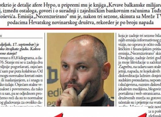 Margetić za magazin Start BiH: Žele me uništiti jer nisam pristao zašutjeti niti uzeti novac da šutim