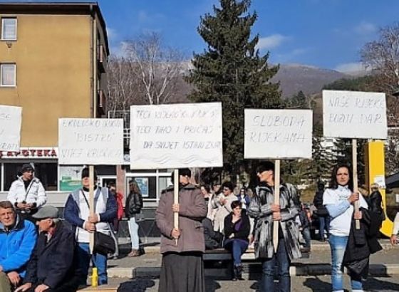 Mještani Kruščice prosvjedovali protiv izgradnje hidroelektrana