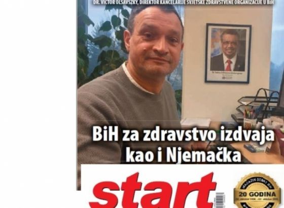 Dr. Victor Olsavszky, direktor Kancelarije WHO u BiH:Zašto bismo mi živjeli kao naši preci, sa istim zagađenim zrakom?!