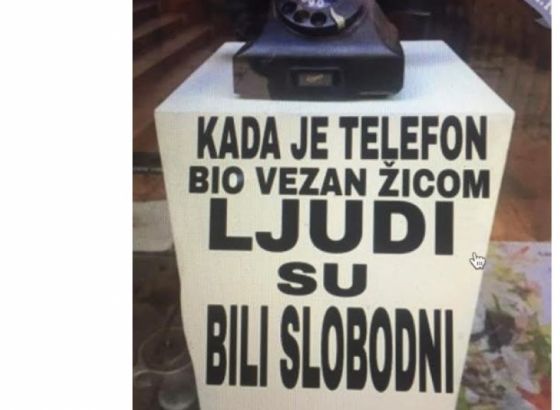 Facebook mudrosti/ Kad je telefon bio vezan žicom, ljudi su ...