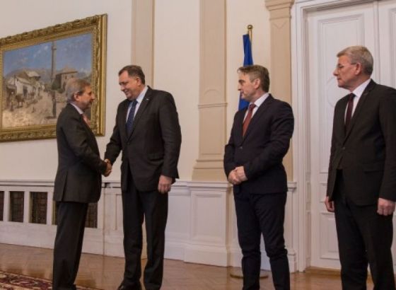 Hahn: Predsjedništvo BiH treba nastaviti raditi na reformskim procesima