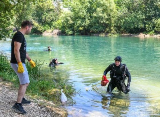 Ronioci očistili korito i priobalje rijeke Bune kod Mostara