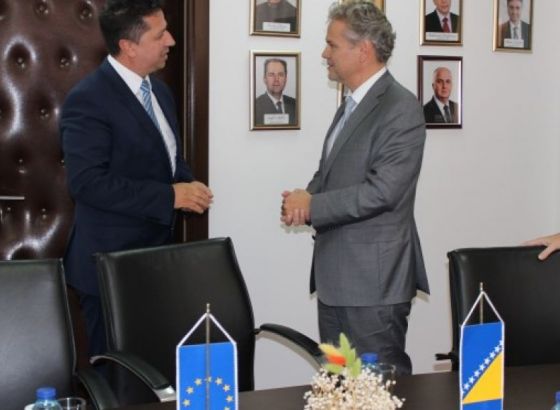 Zaimović primio u nastupnu posjetu šefa Delegacije EU Sattlera