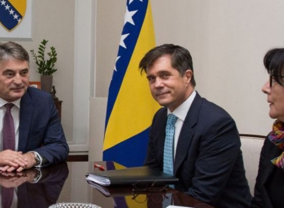 Komšić i Džaferović s Nelsonom: BiH pouzdan partner SAD u borbi protiv terorizma