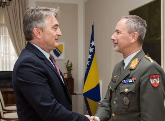 Komšić primio u nastupnu posjetu komandanta EUFOR-a general-majora Trischaka