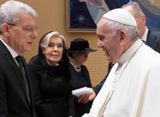 Džaferović u audijenciji kod pape Franje
