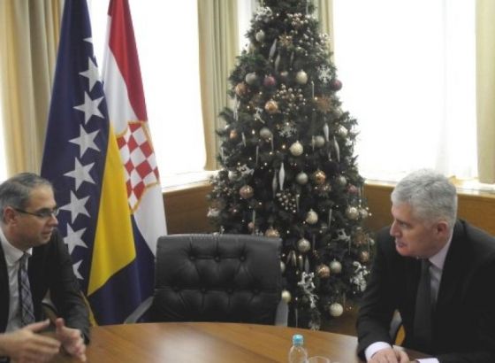 PSBiH - Čović primio u oproštajni posjet šefa Ureda VE u BiH Stefaneka