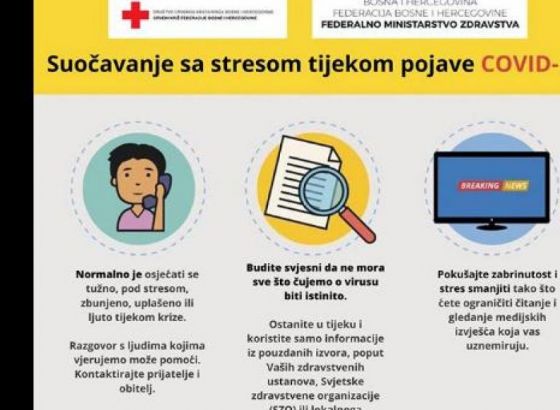 Krizni štab Federalnog ministarstva zdravstva savjetuje: Kako da se  nosite sa stresom