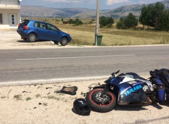 Teško povrijeđen motociklista kod Bosanske Gradiške