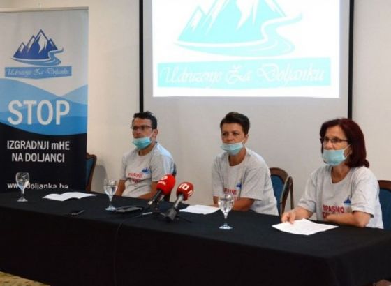 Udruženje 'Za Doljanku'- Preispitati okolinsku dozvolu za mHE na rijeci Doljanci