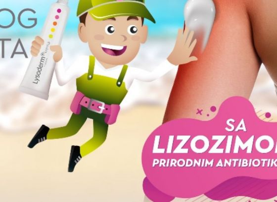 Lysoderm krema pomaže kod opekotina od sunca