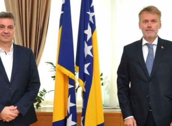 Zvizdić primio u nastupnu posjetu ambasadora Kraljevine Norveške u BiH