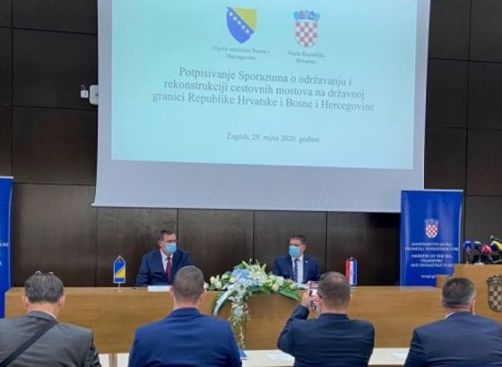 BiH-Hrvatska: Potpisan Sporazum o održavanju i rekonstrukciji cestovnih mostova