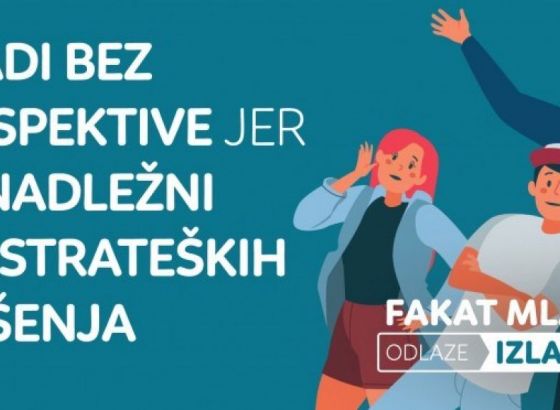 Mladi bez perspektive jer su nadležni bez strateških rješenja