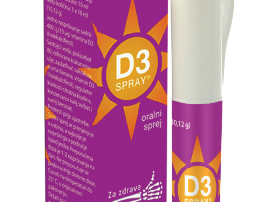 Za bržu nadopunu vitamina D3 koristite D3 spray proizvode