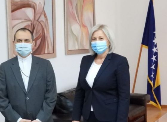 Krišto primila u nastupni posjet novoimenovanog veleposlanika Irana