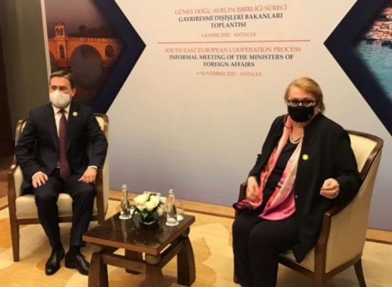 Turković u Antaliji razgovarala s ministrom vanjskih poslova Srbije Selakovićem