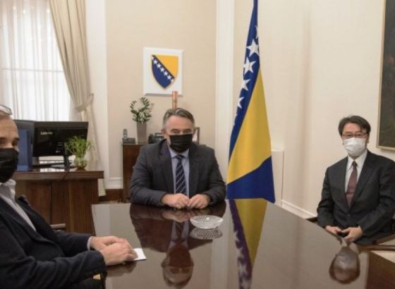 Komšić u oproštajnu posjetu primio japanskog ambasadora u BiH