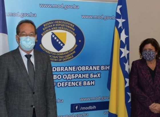 Podžić-Toudic: Nastaviti dobru vojnu saradnju BiH i Francuske