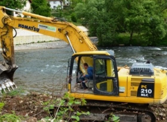 Realizacija projekta 'Regulacija korita rijeke Bosne u Novom Gradu''