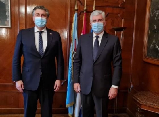 Čović i Plenković u Zagrebu: Prava i jednakost konstitutivnih naroda neupitni