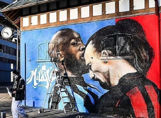 Ibrin i Lukakuov mural kao uvertira za derbi