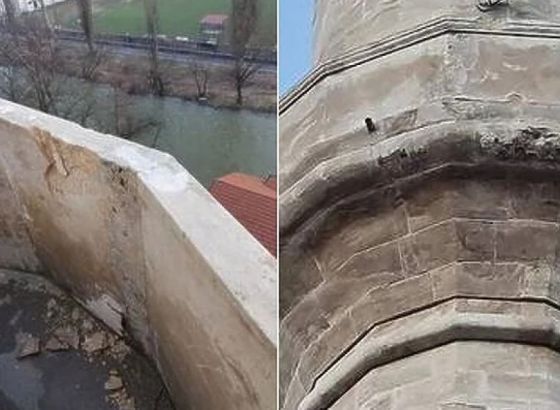 Pucano na munaru Aladža džamije u Foči, istraga u toku