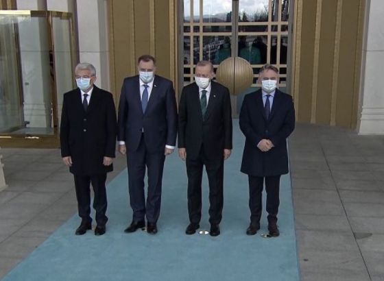Priređena ceremonija dočeka za članove Predsjedništva BiH u Ankari