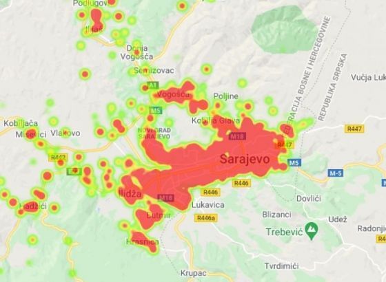 OVO SU KORONA ŽARIŠTA U KS: Trenutno „gore“ Grbavica, Alipašino, Čengić Vila...