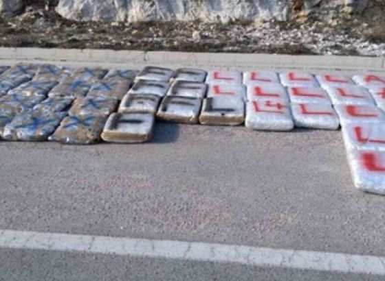 Na granici BiH i Crne Gore otkriveno 150 kilograma skanka