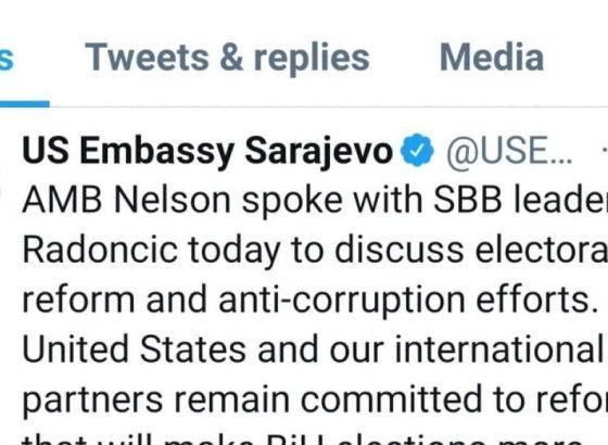 Ambasador SAD Erik Nelson razgovarao sa Radončićem o izbornoj reformi i borbi protiv korupcije
