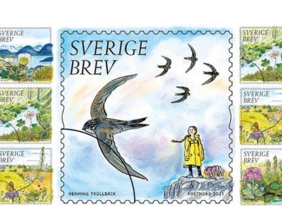 Okolišna aktivistica Greta Thunberg od sada je na novoj švedskoj poštanskoj marki