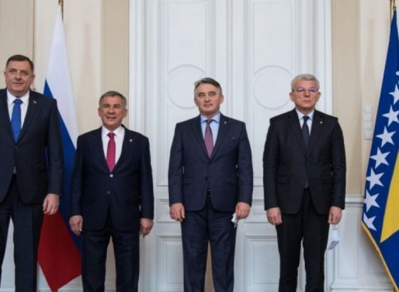 Članovi Predsjedništva BiH primili predsjednika Tatarstana Rustama Minihanova