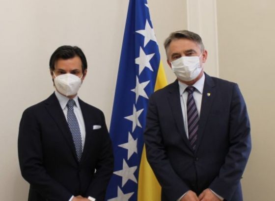 Komšić primio ambasadora Republike Italije Minasija