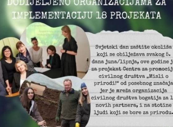 Svjetski dan zaštite okoliša 'Misli o prirodi!' slavi s novim partnerima