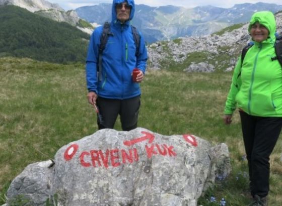 Obilježavanje vrhova i staza na Visočici, drveni piketi za bolju orijentaciju