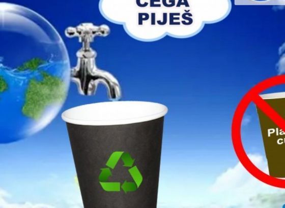 Misli iz čega piješ, umjesto plastičnih papirne čaše