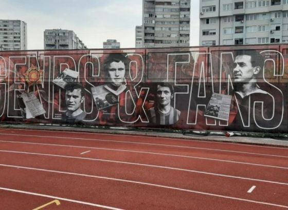 Oštećena vizualna prezentacija FK Sloboda na stadionu Tušanj