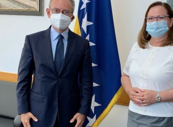 Gudeljević primila u nastupni posjet ambasadora Italije u BiH Marca di Ruzza