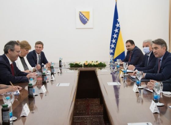 Komšić i Džaferović s Bergerom-Provesti reforme koje će BiH voditi ka EU i NATO