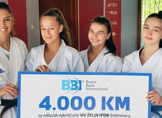 Karate klub 'Želja Ipon' Srebrenica na Evropskom prvenstvu uz podršku BBI banke