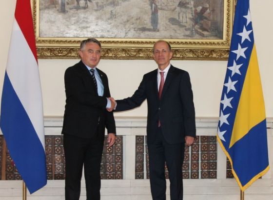 Komšić primio akreditivna pisma novoimenovanog ambasadora Kraljevine Nizozemske