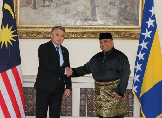 Komšić primio akreditivno pismo novoimenovanog ambasadora Malezije u BiH