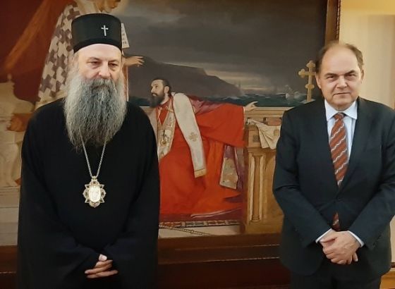Visoki predstavnik Christian Schmidt sastao se sa patrijarhom SPC Porfirijem