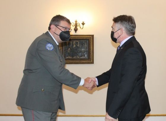 Komšić primio generalbojnika Platzera, zapovjednika EUFOR-a u BiH