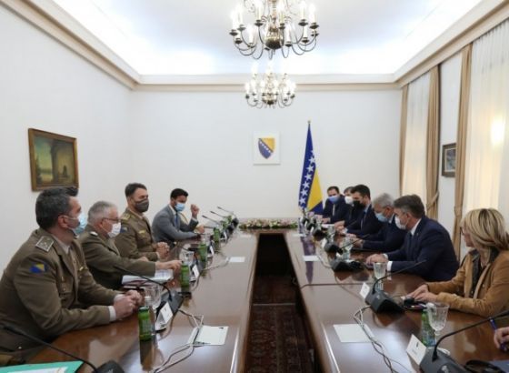Komšić i Džaferović primili predsjedavajućeg Vojnog komiteta EU Graziana